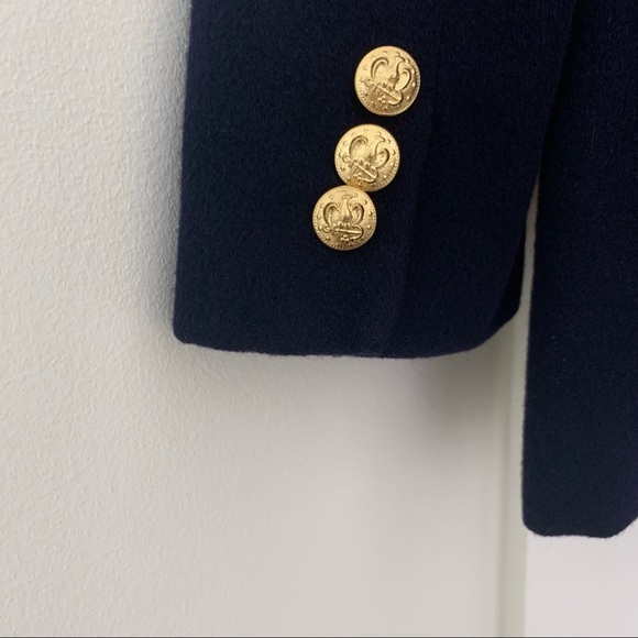 100% Cashmere Navy Blazer Jacket Vintage Stunning! - Picture 6 of 17